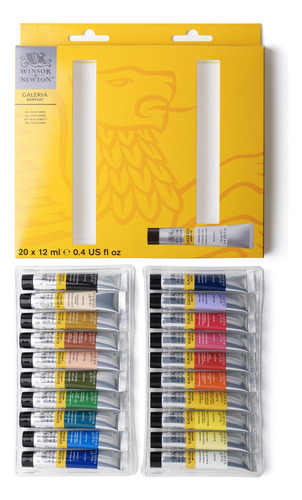 Set Inicial Acrílico Galeria Winsor & Newton 20x12ml