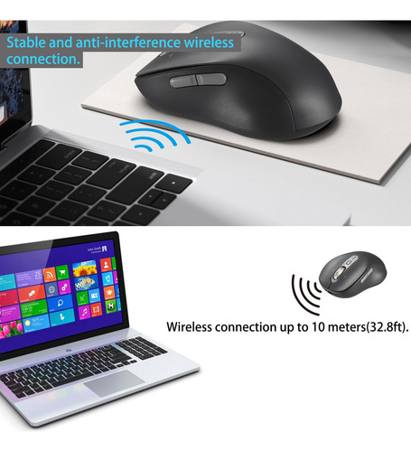 Ratón Inalámbrico Bluetooth L570, Ratón Portátil Recargab...
