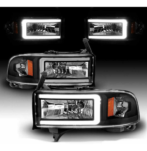 Faros Led Dodge Ram 1994 1995 1996 1997 1998 1999 A 2002 Par