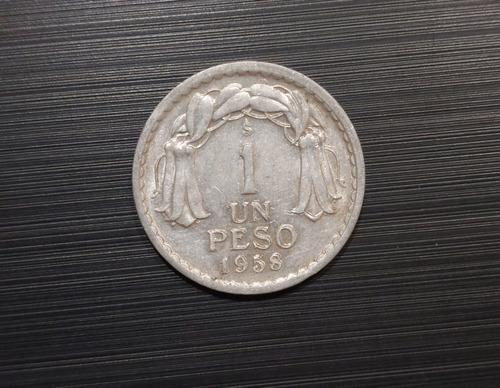 Moneda De Un Peso Año 1958 Double Die 