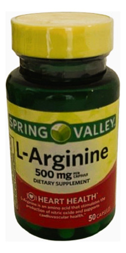 L Arginine 500mg 50 Cap Spring Valley