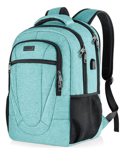 Bikrod Mochila Verde Azulado Para Mujeres Y Hombres, Mochila