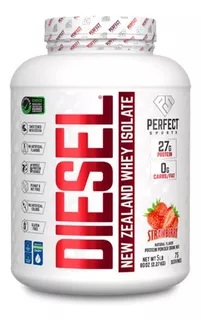 Proteína isolatada Diesel 5 Lbs 75 serv Perfect Sports sabor Strawberry