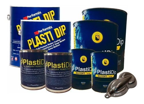 Plasti Dip Pintura Removible Auto Grande 20 L Color Grafito