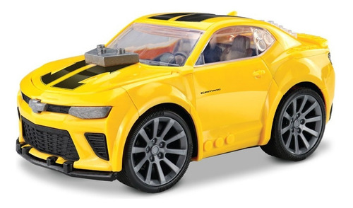 Brinquedo Montar Carrinho Camaro Infantil Sem Limites 35 Pçs Personagem Amarelo