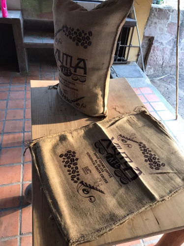 Sacos De Yute Pack De 3 Costales De Suvenires Xilitla Café