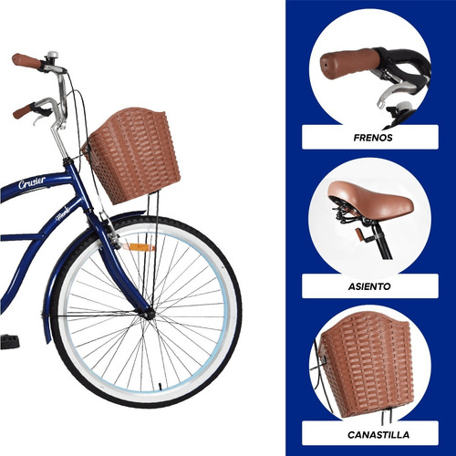 Imagen 3 de 9 de Bicicleta Urbana Aluminio Monk Crusier Rodada 26