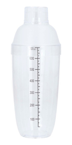 Coctelera Shaker De Plástico Medidor De 700ml