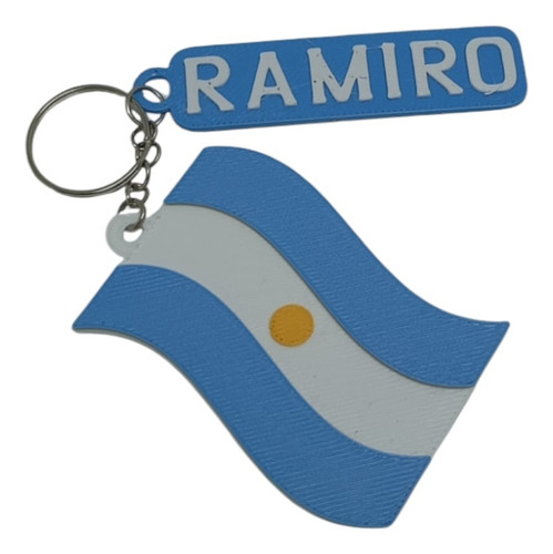 Souvenir Llavero Bandera Argentina Escarapela Con Nombre