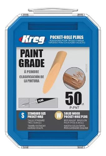 Kreg Tapones D Madera Pintados P/orificios Ocultos / 3 Cajas