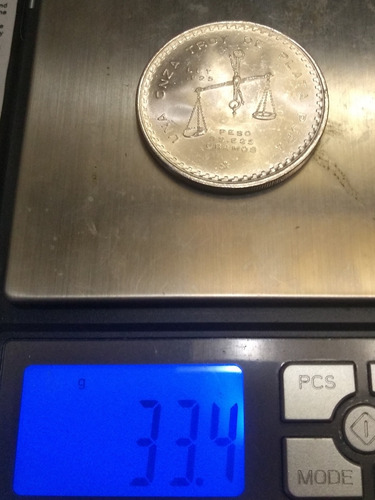 Imagen 3 de 3 de Onza Troy Plata 925 Sin Circular Años 79 Y 80