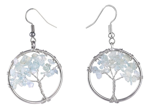 Yatming Pendientes De Gota De Cristal Curativo Para Mujer, H