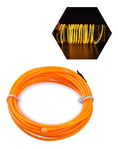 Luces Hilo De Neon Led El Wire 12v Tuning 1m Flexible