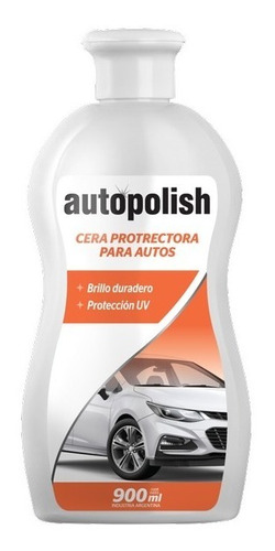 Cera Protectora Autos Autopolish 900 Ml Filtro Uv Brillo