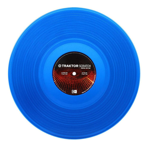 Vinilo Traktor Scratch Control Vinyl Mk2 Color Azul Native I