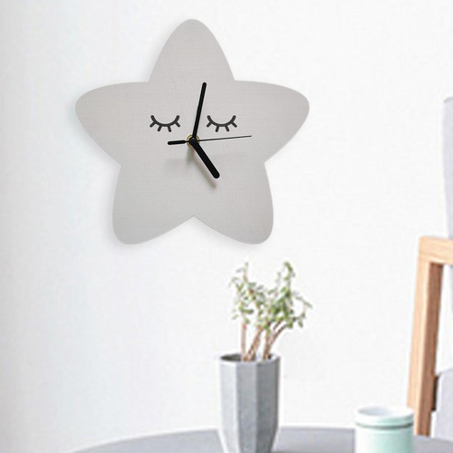 Reloj De Pared Decorativo Niños Sala De Juegos Gris