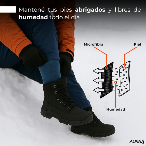 Medias Termicas + Medias Primera Piel Alpina Pro Ski Nieve