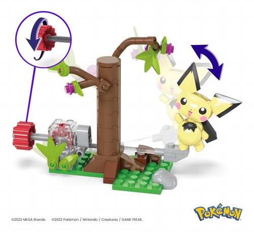 Mega Construx Pokemon Pichu Forraje Forestal 84 Piezas