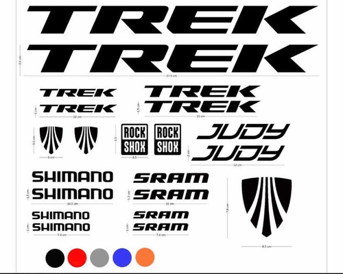 Sticker Trek Variado Para Bicicleta Mtb