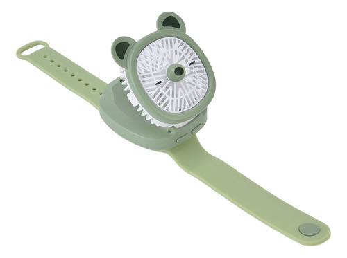 Reloj Portátil Con Ventilador De Dibujos Animados, Carga Usb