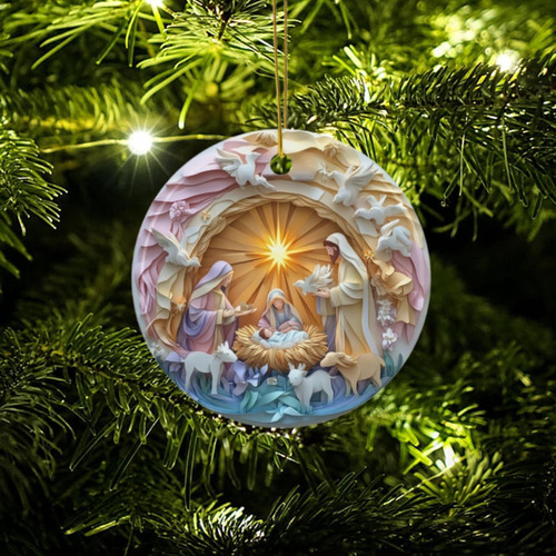 Adorno Para De Navidad, Pequeño Colgante De Nacimiento De