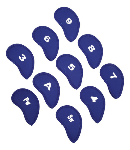 Juego De Fundas De Neopreno Iron Sleeve Number, 10 Piezas