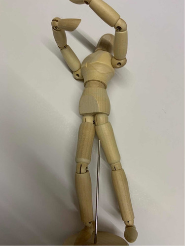 Maniqui Madera Muñeco Modelo Articulado 14 Cm