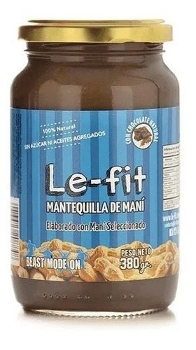 Le Fit Mantequilla De Mani Con Cacao S/azu C/ Stevia 380g Dw