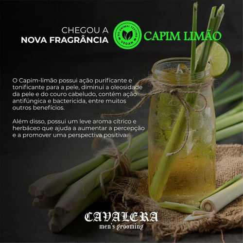 Shampoo Ice Capim Limão 250ml | Cavalera Men's Grooming