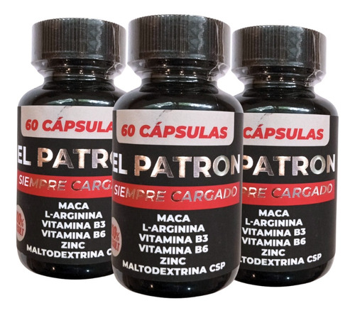 Suplemento Sexual Masculino Con Maca Peruana Pack 3un 