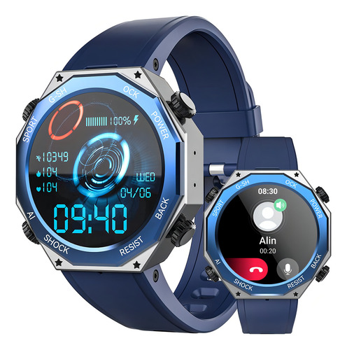 Rogbid Tank M1 Reloj Inteligente Militar Respuesta/llamada