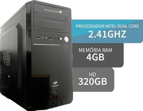 Micro Pc Desktop Dual Core 2.7 Ghz, 4gb Ram, Hd 320 Giga