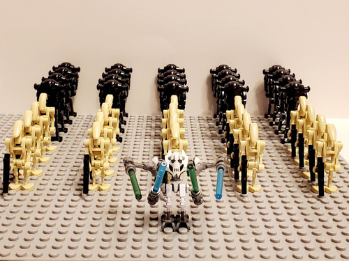 Set Mini Figuras Armables Star Wars General Grievous (Usado)