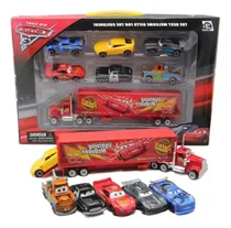 Comprar Cars Trailer Mack + 6 Rayo Mcqueen Friction Vehículos