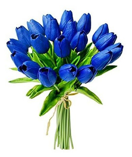 Tulipanes Azules Artificiales | MercadoLibre ?