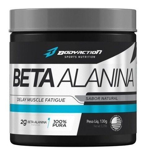 Beta alanina 100% pura, 130 g, sabor natural Bodyaction