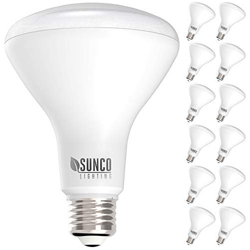 Sunco Lighting 12 Pack Br30 Led 11watt 65w Equivalente 2700k