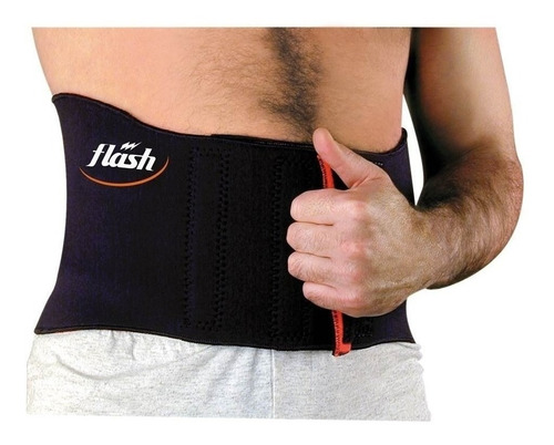 Faja Lumbar Neoprene Flash Proteccion + Estabilidad Abrojo