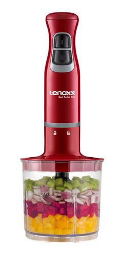 Imagem 2 de 3 de Mixer E Processador 2 Em 1 Red Turbo Lenoxx - Pmx405