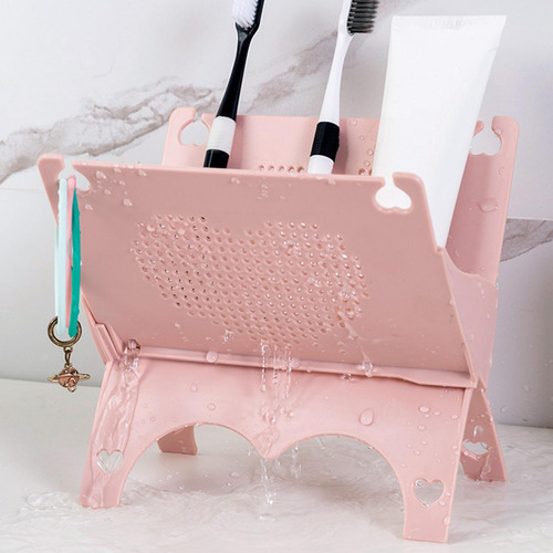 Estante De Almacenamiento De Escritorio Soporte De Rosado