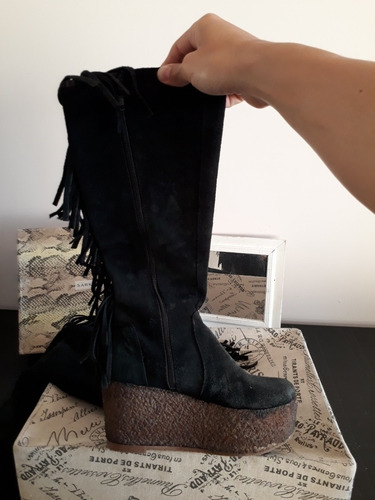 Botas Bucaneras Caña Alta Mujer Gamuza Sarkany