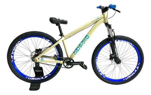 Bicicleta Vikingx Aro 26 21v Freio Disco Hidraulico Tuff 38 Cor Oliva Claro Aro Azul Tamanho Do Quadro 13.5