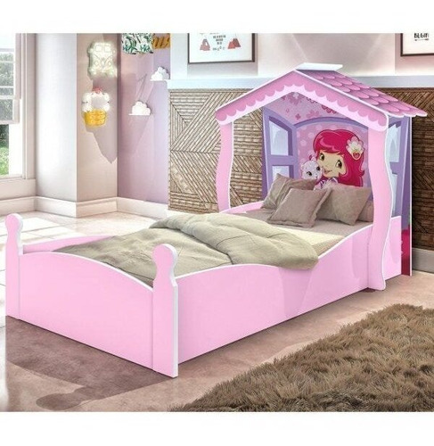 Cama Infantil Com Proteção Lateral Casa Moranguinho Fjwt