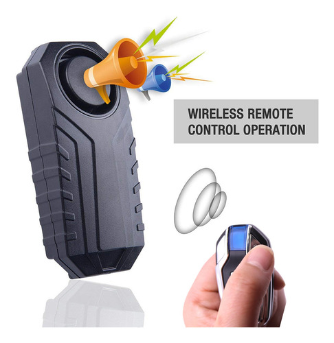 113db Alarme De Bicicleta Sem Fio Com Controle Remoto Anti-r