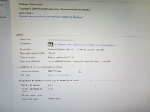 Imagen 7 de 7 de Computadora Lenovo 2 Ram 80 Dd Monitor 17 Pulgadas Mou Y Rat