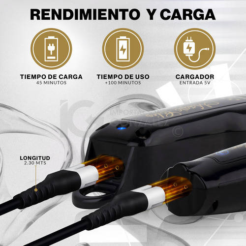 Máquinas sem fio pretas Wahl® Barber Combo Original com cortador de hologramas Magic Clip + Trimmer Detailer Li para barbearia