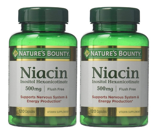 Niacin 500 Mg Natures Bounty Flush - Unidad a $987