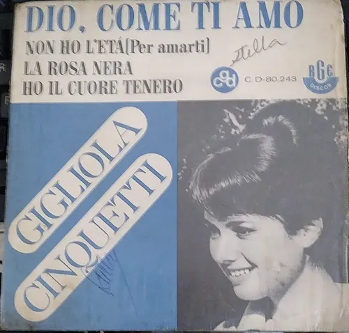 Dio Come Ti Amo Gigliola Cinquetti Tradução Lp Compacto Gigliola Cinquetti Dio Come Ti Amo | MercadoLivre