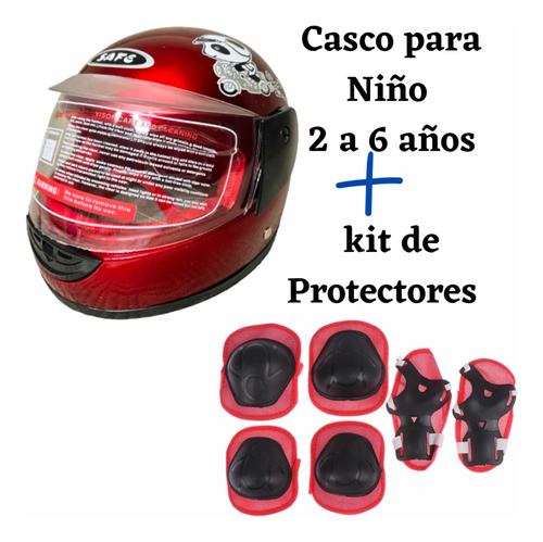 Casco De Niño Para Moto