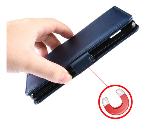 Capa Tpu De Couro Dobrável Horizontal Preta Para Oneplus Nor